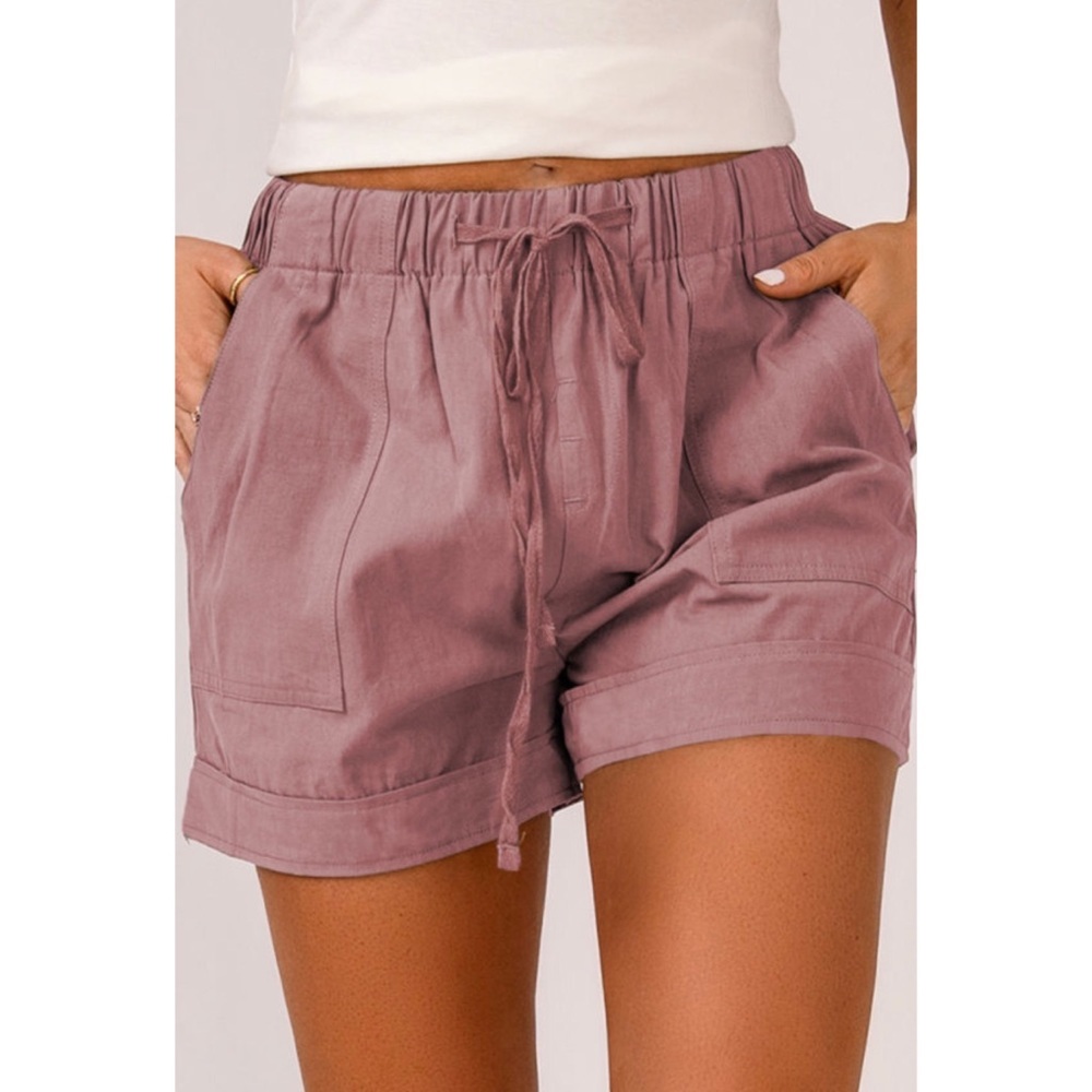 💕 Pink Strive Pocketed Tencel Shorts 💕